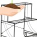 Yaheetech 3 Tier Stair Style Metal Plant Stand Patio Iron Plant Rack Outdoor/Indoor Garden Shelf for Large Flower Pot Display Rack White   